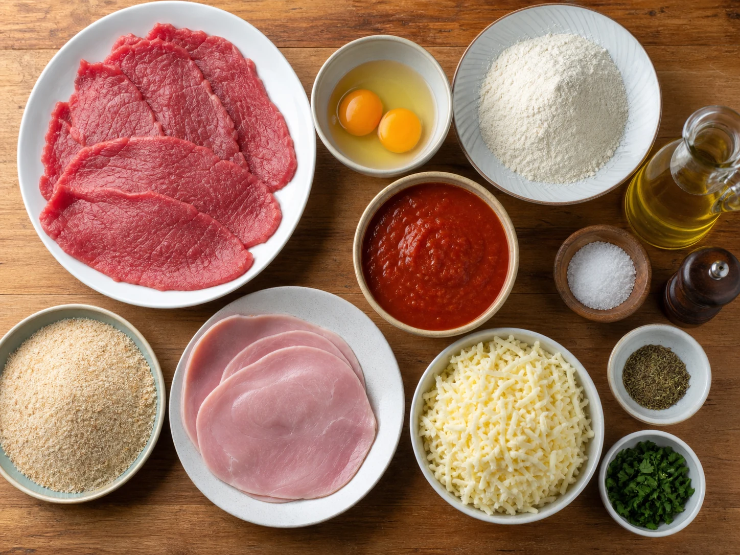 Ingredientes para milanesa a la napolitana